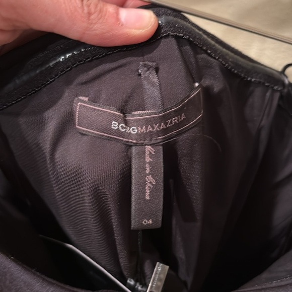 NWT BCBG Max Azria Elegant Black Ruffle Dress - Picture 7 of 12